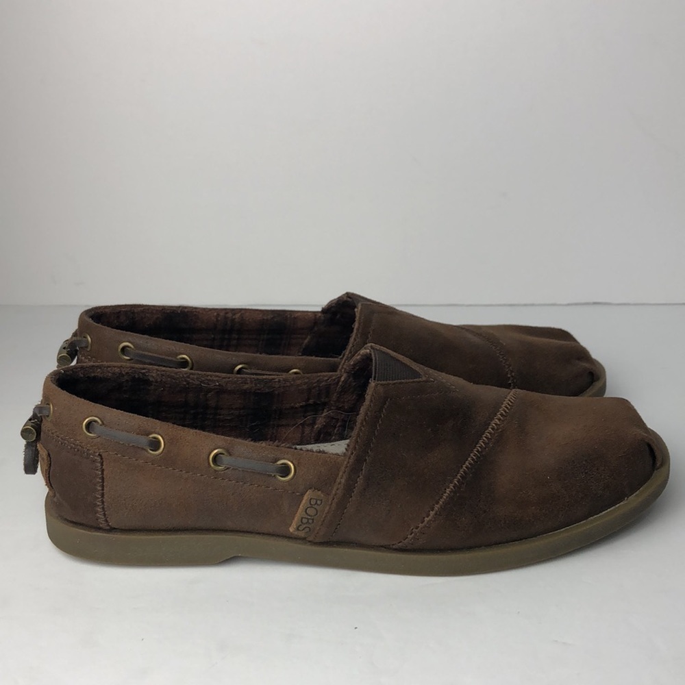 Bobs x Sketchers Brown Slip On Loafers - Picture 2 of 7